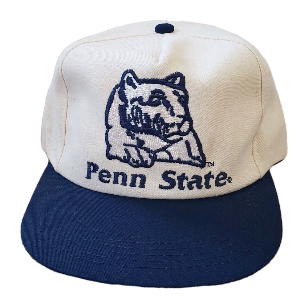 NWOT Vintage 90s Penn State Nittany Lions K-Products USA Made Mens Snapback Hat